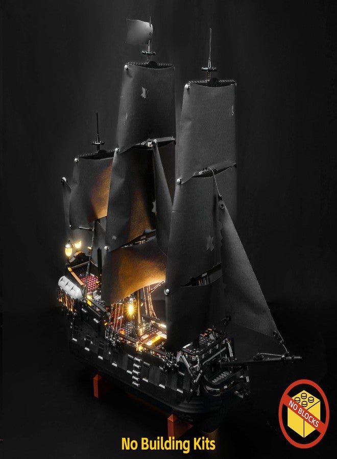 BrickBling LED Light Compatible with Lego Icons Captain Jack Sparrow's Pirate Ship, Compatible with Lego Black Pearl 10365-No Model (Classic Version Light) - Image 2